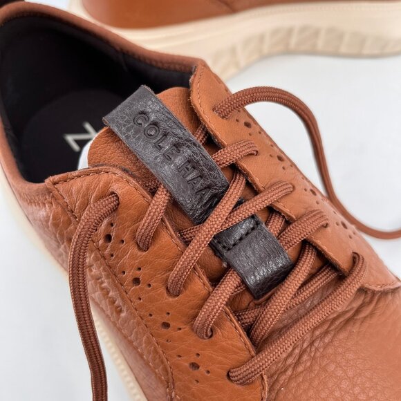 Cole Haan Zerogrand WFA Plaintoe Oxford British Tan Men\'s Size 9 Leather Lace Up main image 15